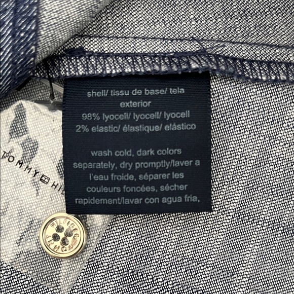 Tommy Hilfiger Sleeveless Chambray Shirt Dress w/Belt - Size 6 - NWOT - Picture 7 of 7